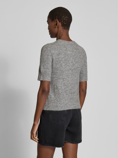 Samsøe Samsøe Gebreid jack met knoopsluiting, model 'SANOURA' Middengrijs gemêleerd - 5