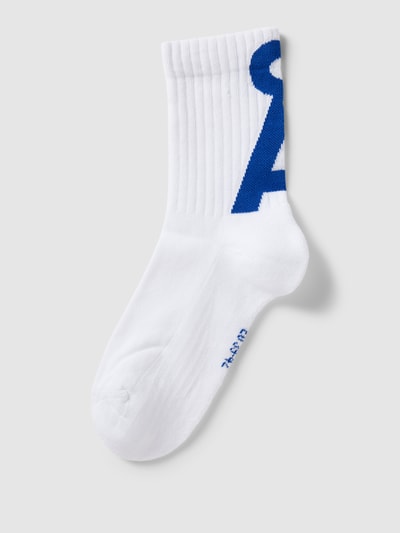 Armedangels Socken mit Logo-Print Modell 'SAAMUS SHORT' Weiss 1