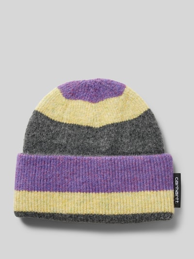 Carhartt Work In Progress Beanie met labeldetail, model 'SUNDLING' Blauw - 1