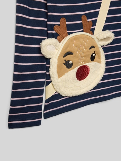 s.Oliver RED LABEL Regular Fit Langarmshirt aus reiner Baumwolle Marine 2