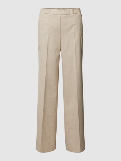 Marc Cain Stoffen broek met viscose en persplooien Camel - 2