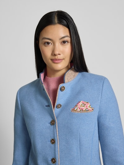 WHITE LABEL Blazer mit Stehkragen Hellblau 3