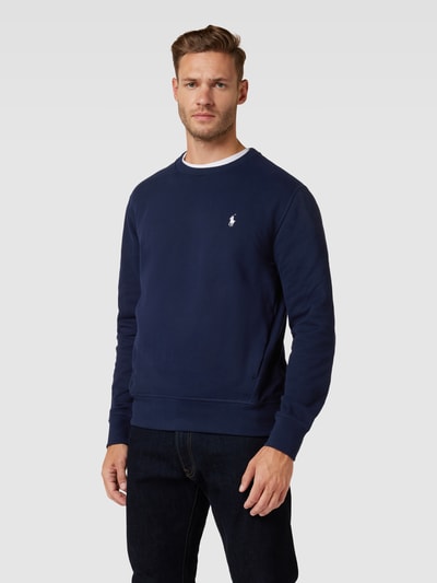 Polo Ralph Lauren Sweatshirt mit Logo-Stitching Blau 4