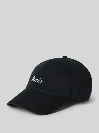 Forét Cap mit Label-Stitching Black 1