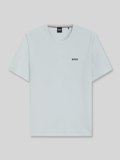 BOSS regular fit T-shirt van katoenmix Lichtblauw - 2
