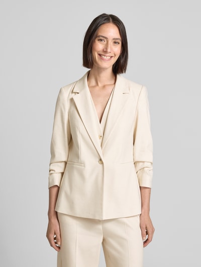 COMMA Slim Fit Blazer mit Leinen-Anteil Sand 4