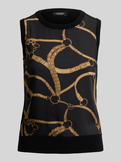 Lauren Ralph Lauren Regular Fit Blusentop aus Baumwoll-Mix BLACK 2