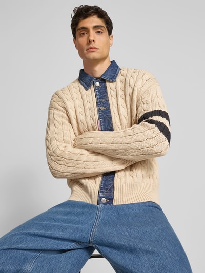Dsquared2 Cardigan in Strick-Optik Offwhite 3