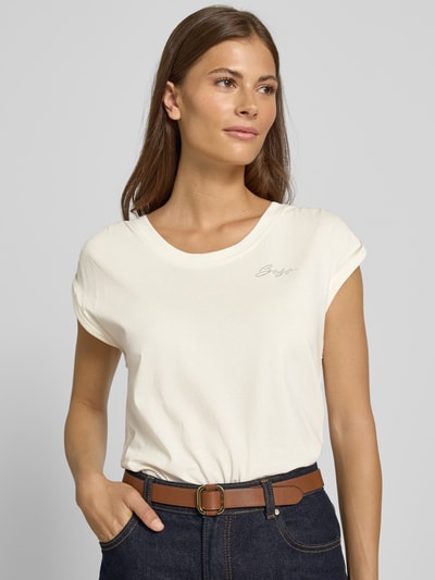 BOSS Orange Regular fit T-shirt van puur katoen, model 'ELAI' Wit - 3