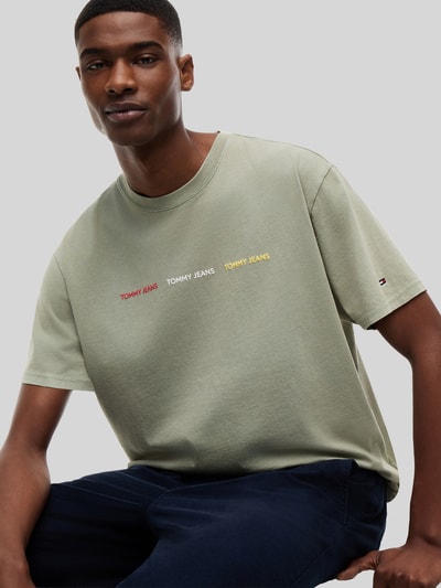 Tommy Jeans Relaxed Fit T-Shirt aus reiner Baumwolle Schilf 3