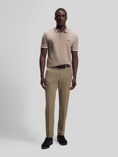 BOSS Green slim fit broek model 'T_COMMUTER-SLIM' Kaki - 1