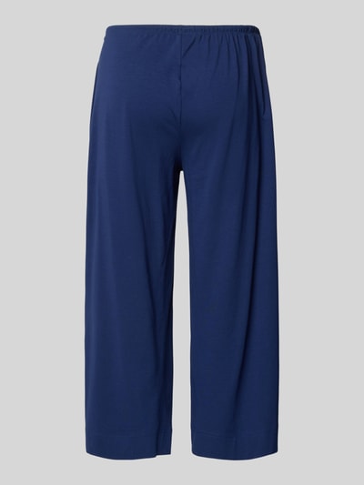 Produktfoto, Pyjama-Hose mit elastischem Bund von Mey aus reiner Baumwolle in Blau, lockerer Schnitt, Tunnelzug, französische Eingrifftaschen