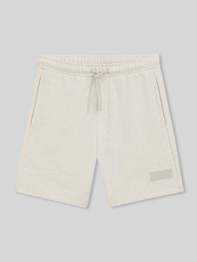 BOSS Green Regular Fit Sweatshorts aus Baumwoll-Mix Modell 'JT_SHORTS' Offwhite 2
