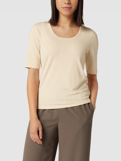 Marc O'Polo T-Shirt mit U-Ausschnitt Sand 4