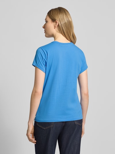 Polo Ralph Lauren T-shirt met labelstitching en ronde hals Blauw - 5