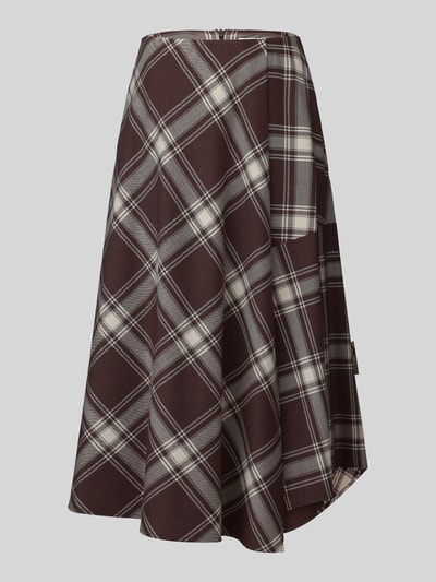 Weekend Max Mara Maxi-Rock mit asymmetrischem Saum Modell 'D-ROCK' Mittelbraun 2