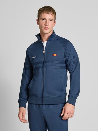 Ellesse Sweatjack met labelpatch, model 'RIMINI'' Marineblauw - 4