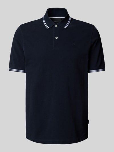 bugatti Koszulka polo o kroju regular fit z detalem z logo Granatowy 2
