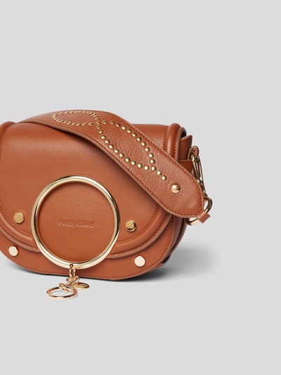 See by Chloé Saddle Bag mit Brand-Detail Cognac 3