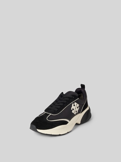 Tory Burch Sneaker mit Logo-Stitching Black 2
