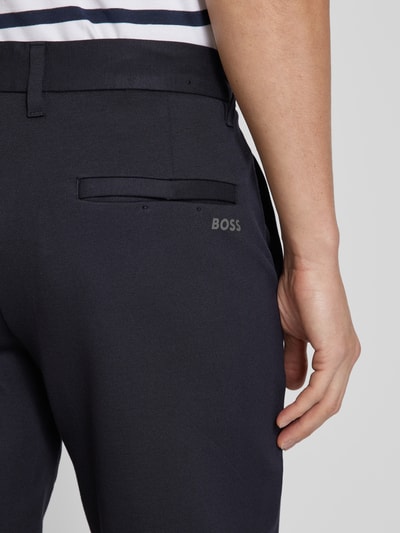 BOSS Green Regular Fit Shorts mit Gürtelschlaufen Modell 'Commuter' Marine 3