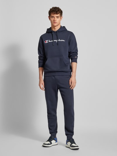 CHAMPION Hoodie mit Label-Stitching Marine 1