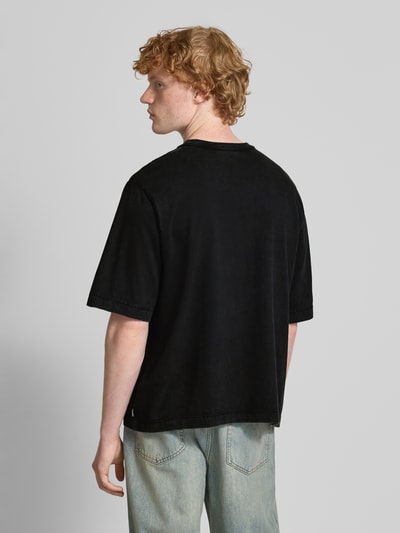 REVIEW Boxy fit T-shirt en ronde hals Zwart - 5