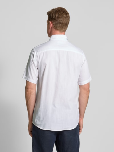 Tom Tailor Regular Fit Freizeithemd aus reiner Baumwolle Weiss 5
