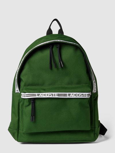 Lacoste Rucksack mit Label-Schriftzug Gruen 1