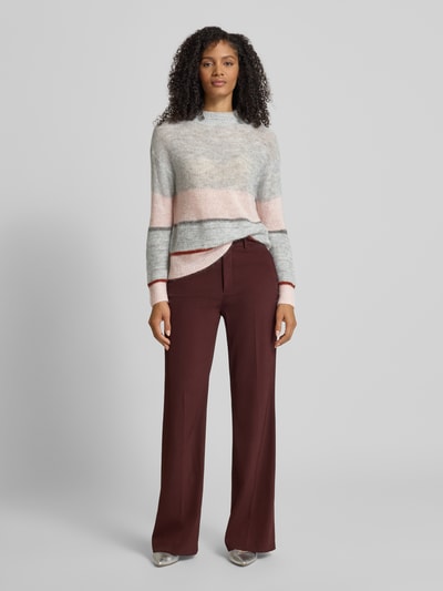 s.Oliver BLACK LABEL Relaxed Fit Strickpullover mit Woll-Anteil Rose 1