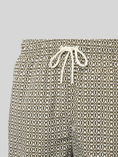 Tommy Hilfiger Regular fit zwembroek met tunnelkoord Olijfgroen - 2