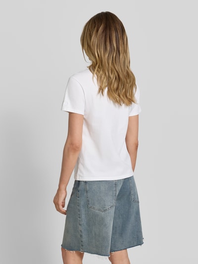 MC2 Saint Barth T-Shirt mit Motiv- und Statement-Stitching Modell 'EMILIE' Weiss 5