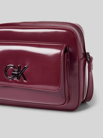 CK Calvin Klein Schoudertas met labelapplicatie Bordeaux - 3