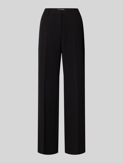 Produktfoto, Hose mit Bügelfalten Modell 'LARA' von Samsøe Samsøe, czarny kolor, krój regular fit, paspelowane kieszenie, szerokość w rozmiarze S 39 cm, długość nogawki wewnętrznej w rozmiarze S 85 cm