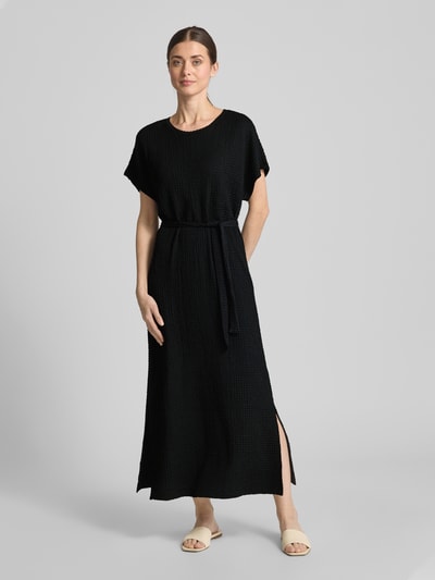 Christian Berg Woman T-shirtjurk met strikceintuur Zwart - 4