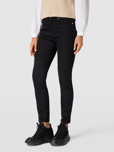 BOSS Orange Slim Fit Jeans mit Label-Detail Modell 'CROP' Black 4