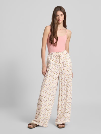 Review Stoffen broek met elastische band Offwhite - 1