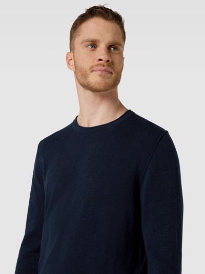 s.Oliver RED LABEL Longsleeve mit Label-Detail Rauchblau 3