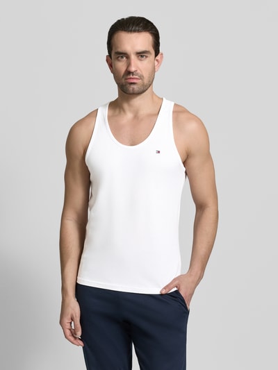 Tommy Hilfiger Regular fit tank Top van puur katoen in Set van 3 Olijfgroen - 3