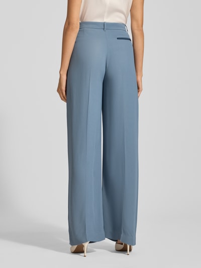 BOSS Wide Leg Anzughose aus reiner Viskose Modell 'TIANA4' Rauchblau 5