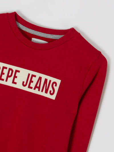 Pepe Jeans Sweatshirt aus Baumwolle Modell 'Jamie'  Rot 2