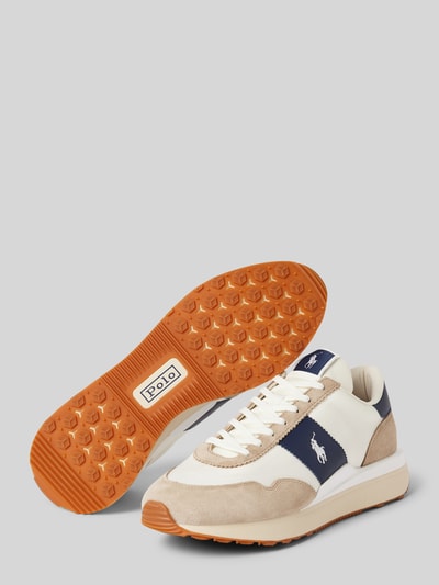 Polo Ralph Lauren Sneakersy z mieszanki skóry model ‘TRAIN’ Biały 4