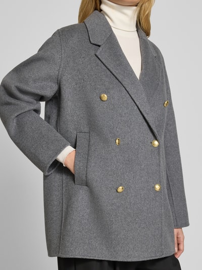 GANT Jacke aus Woll-Mix mit Kaschmir-Anteil  Mittelgrau Melange 3