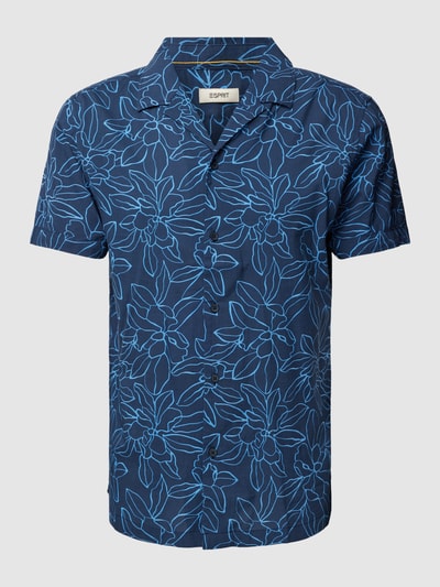 Esprit Vrijetijdsoverhemd met bloemenprint Marineblauw - 2
