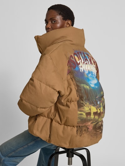 Dsquared2 Steppjacke mit gefüttertem Stehkragen Camel 3