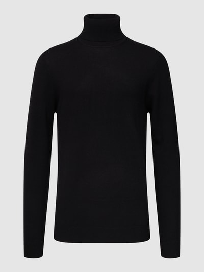 MCNEAL Rollkragenpullover mit gerippten Abschlüssen Black 2