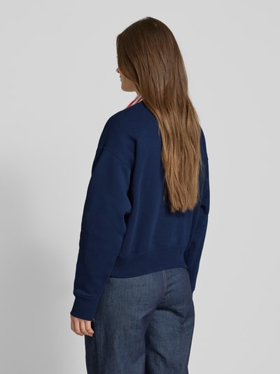 Polo Ralph Lauren Oversized Sweatshirt mit Label-Stitching Marine 5