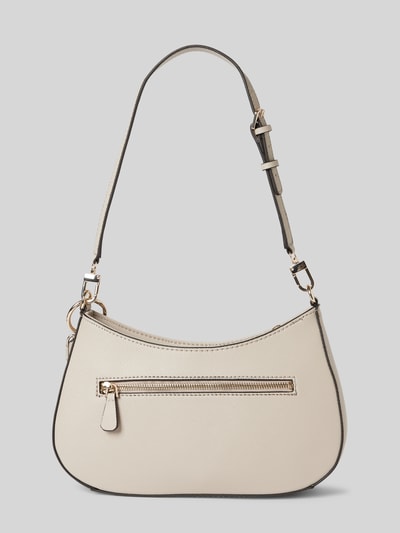 Guess Handtasche mit Label-Anhänger Modell 'NOELLE' Taupe 4