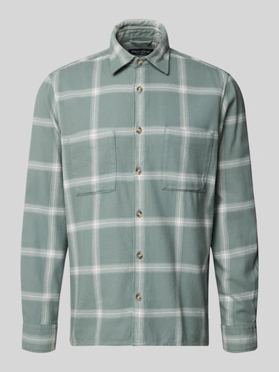 Marc O'Polo Regular Fit Freizeithemd aus reiner Bio-Baumwolle Eisblau 2