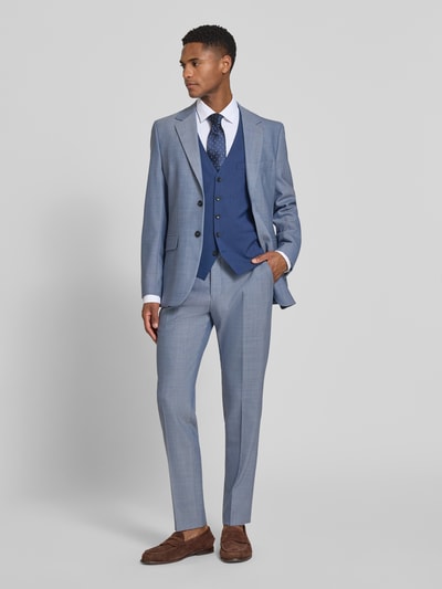 s.Oliver BLACK LABEL Regular Fit Anzugweste mit Viskose-Anteil Dunkelblau 1